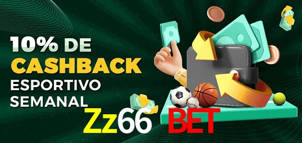 10% de bônus de cashback na Zz66 Bet